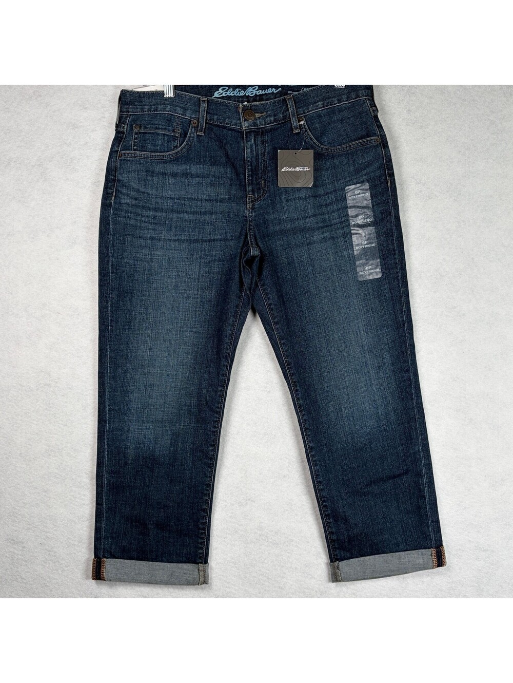 Eddie Bauer Boyfriend Crop Jeans Size P6 Pet Length NWT
